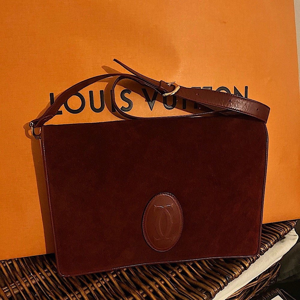 Authentic Cartier cross body bag